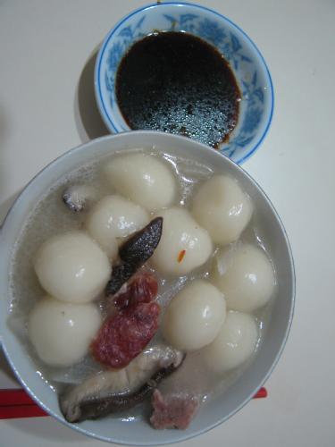 Solid rice dumpling