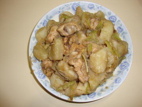 Messy potatos with chicken