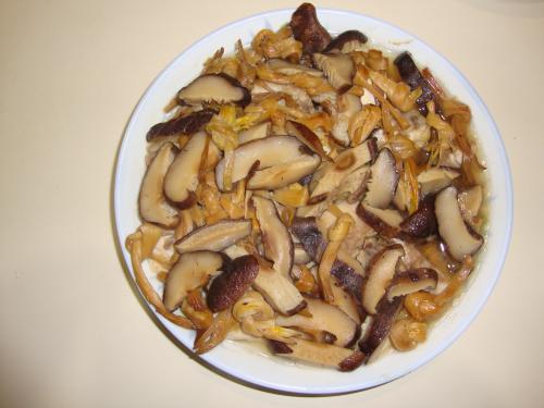 Steam Chicken with Mushrooms