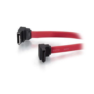 18in 90anddeg, to 90anddeg, 7-pin 1-Device Serial ATA Cable