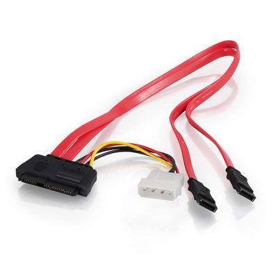0.5m SAS 29-pin to Two Serial ATA, 4-pin Power Cable