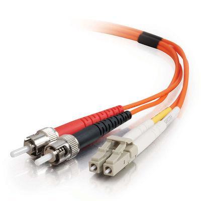 1m LC/ST Duplex 62.5/125 Multimode Fiber Patch Cable TAA Compliant - Orange