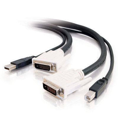 6ft DVI + trade, Dual Link, USB 2.0 KVM Cable