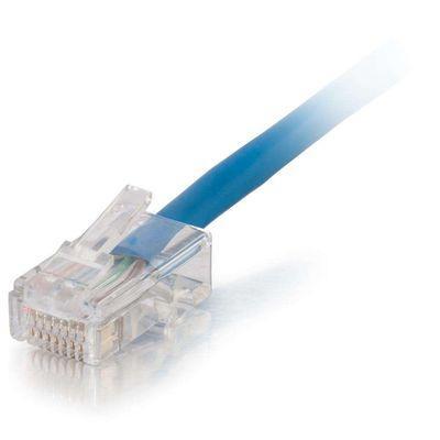 1ft Cat5e 350 MHz Assembled Plenum Patch Cable - Blue