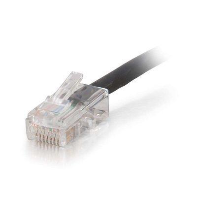 7ft Cat5e 350 MHz Assembled Plenum Patch Cable - Black