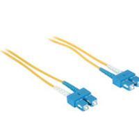 5m SC/SC Duplex 9/125 Single Mode Fiber Patch Cable - Yellow