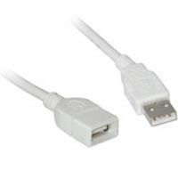 1m USB 2.0 A Male to A Female Extension Cable - White