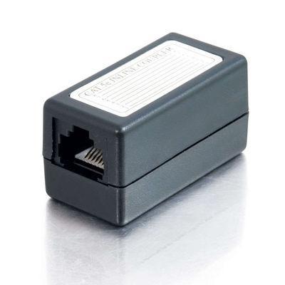 Cat5E RJ45 Modular Inline Coupler - Black