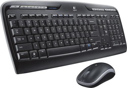 Logitech - MK320 Wireless Desktop Keyboard and Optical Mouse