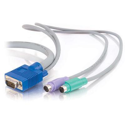 6ft 3-in-1 VGA M/F, PS/2 M/M KVM Cable