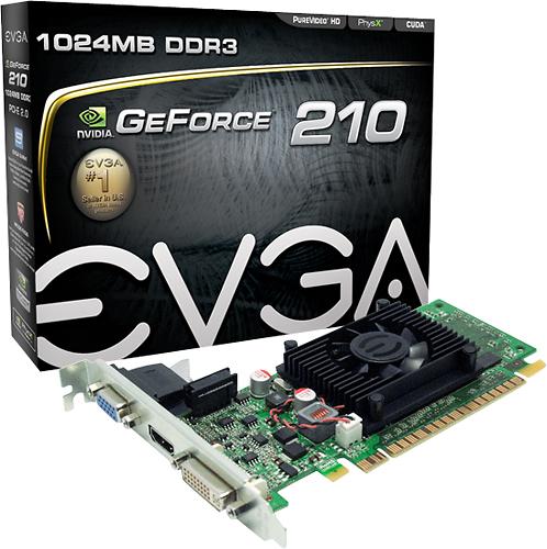 EVGA - GeForce 210 1GB DDR3 PCI Express 2.0 Graphics Card