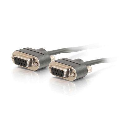 3ft CMP-Rated Low Profile DB9 Null Modem Cable F-F