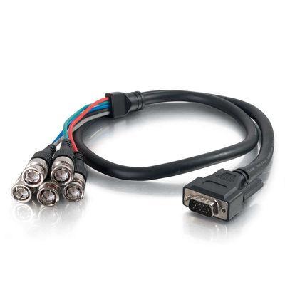 3ft Premium VGA Male to RGBHV (5-BNC) Male Video Cable