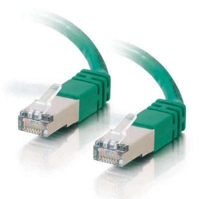 3ft Shielded Cat5E Molded Patch Cable - Green
