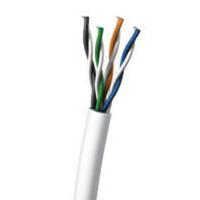500ft Cat5E UTP 350 MHz Solid PVC CMR-Rated Cable - White