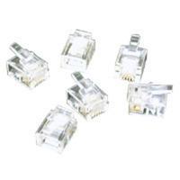 RJ11 6x4 Modular Plug for Flat Stranded Cable - 10pk