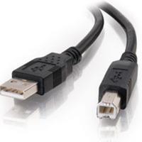 1m USB 2.0 A/B Cable - Black (3.2ft)