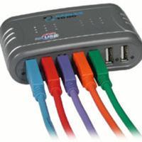 7-Port USB 2.0 Hub with (5) Colored USB 2.0 Cables