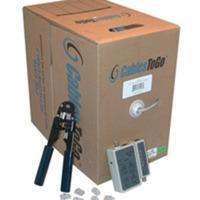 500ft Cat5E UTP 100 MHz Stranded PVC CM-Rated Cable Installation Kit - Gray