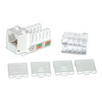 Cat6 RJ45 UTP Keystone Jack - White