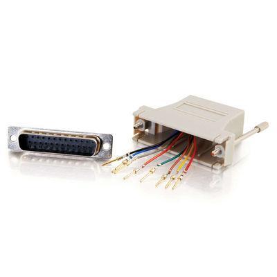 RJ45 to DB25 Male Modular Adapter - Gray