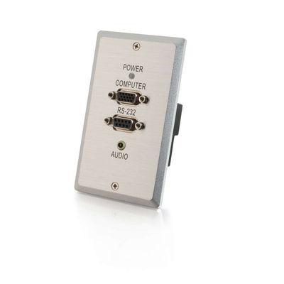 TruLink(R) VGA 3.5mm Audio RS232 over Cat5 Wall Plate Transmitter