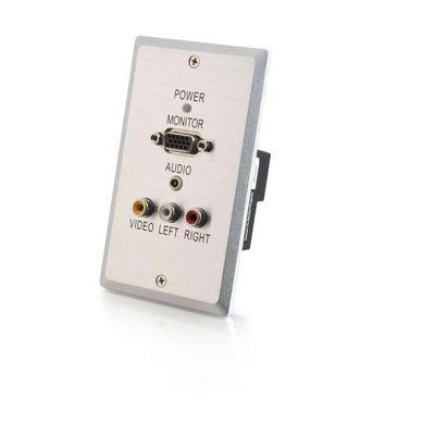 TruLink(R) VGA 3.5mm Composite over Cat5 Wall Plate Receiver