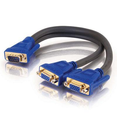 Ultima + trade, One HD15 Male to Two HD15 Female SXGA Monitor Y-Cable