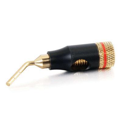 45anddeg, 8 AWG Screw-On Speaker Cable Pin - 4pk