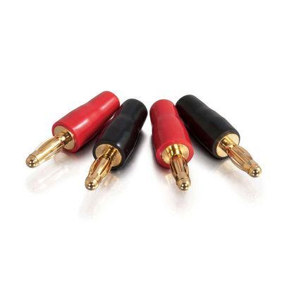 12 AWG Solder-Style Banana Plug Speaker Connector - 4pk