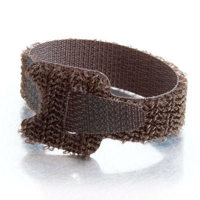 6in Hook-and-Loop Cable Management Straps - Brown - 12pk