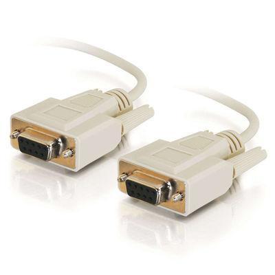 6ft DB9 F/F Null Modem Cable - Beige