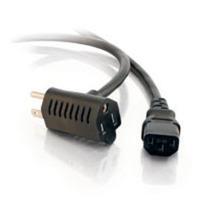 1.5ft 16 AWG Universal Power Cord With Extra Outlet