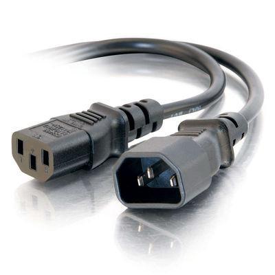 3ft Computer 18 AWG Power Cord Extension (IEC320C14 to IEC320C13)