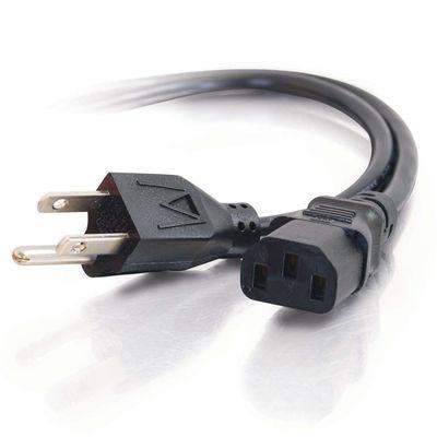 6ft 18 AWG Universal Power Cord (NEMA 5-15P to IEC320C13)