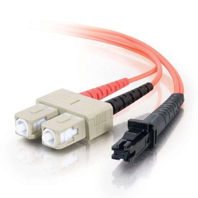 1m MTRJ/SC Duplex 62.5/125 Multimode Fiber Patch Cable - Orange