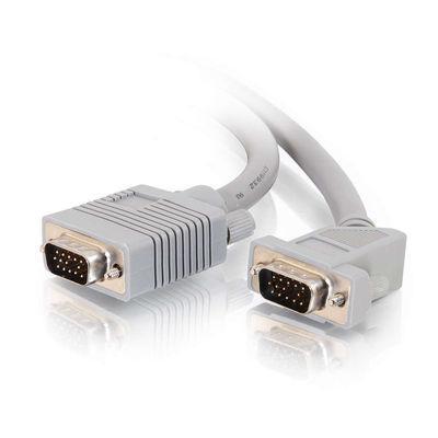 6ft Premium Shielded HD15 SXGA M/M Monitor Cable with 45anddeg, Angled Male Connector