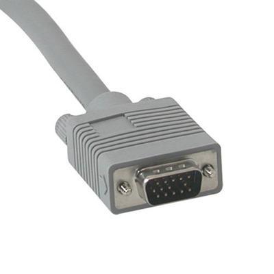 50ft Premium Shielded HD15 SXGA M/F Monitor Extension Cable with 45anddeg, Angled Female Connector