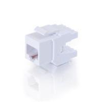 180anddeg, Cat6 RJ45 UTP Keystone Jack - White