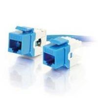 180anddeg, Cat6 RJ45 UTP Keystone Jack - Blue
