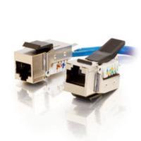 Cat5E RJ45 Half-Shielded Toolless Keystone Jack - Silver