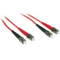 1m ST/ST Duplex 62.5/125 Multimode Fiber Patch Cable - Red