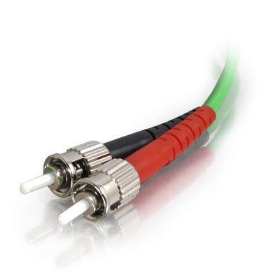 1m ST/ST Duplex 62.5/125 Multimode Fiber Patch Cable - Green