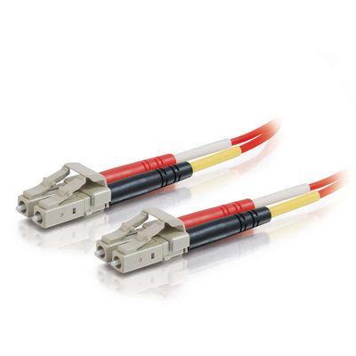 1m LC/LC Duplex 62.5/125 Multimode Fiber Patch Cable - Red