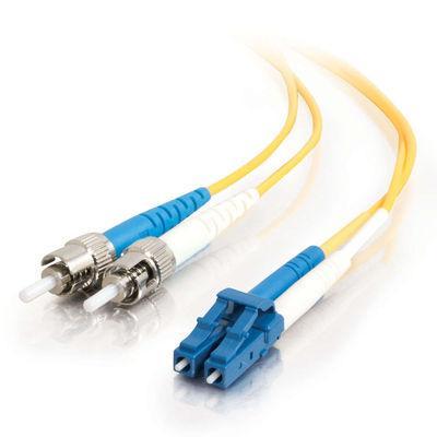 5m LC/ST Duplex 9/125 Single Mode Fiber Patch Cable - Yellow