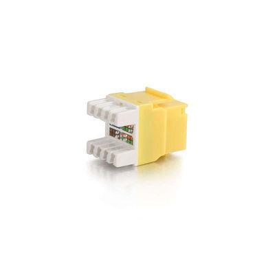 Cat5E RJ45 UTP Keystone Jack - Yellow