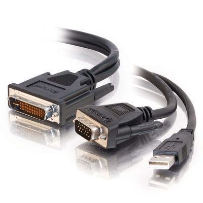 3ft M1 to HD15 VGA, USB A Cable
