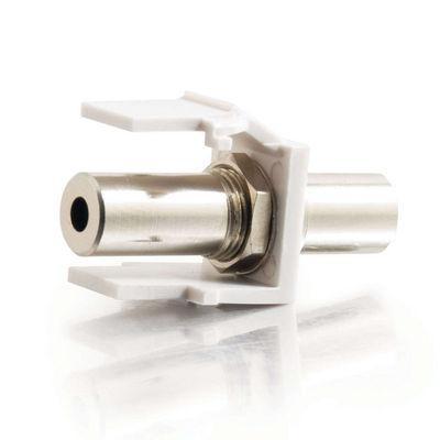 Snap-In 3.5mm Stereo F/F Keystone Insert Module - White