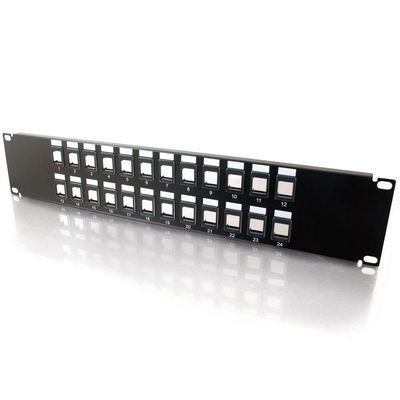 24-Port Blank Keystone/Multimedia Patch Panel