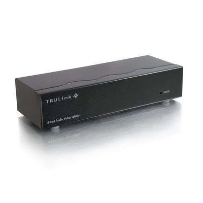 4-Port UXGA Monitor Splitter/Extender with 3.5mm Audio (Female Input)
